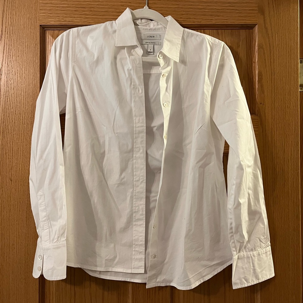 Jcrew stretch white shirt